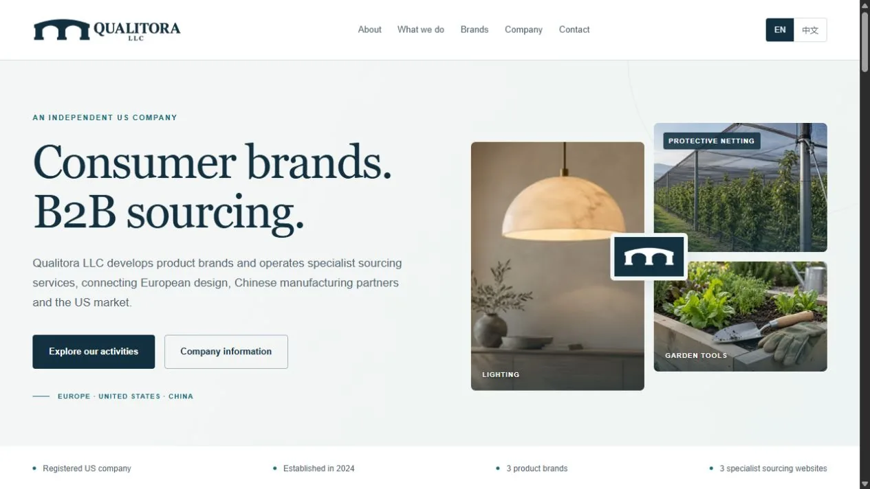 Qualitora website capture